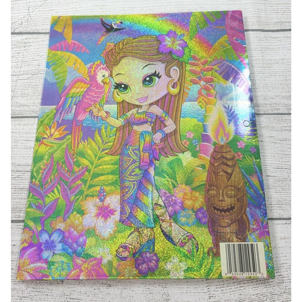 Lisa Frank Y2K NALANI Jungle Girl 3 Ring Folder Glitter UNPUNCHED 2006 - Picture 3 of 3